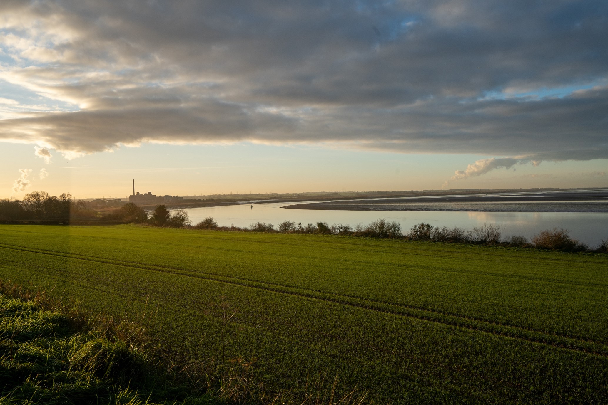 View of Humber Estuary in Lincolnshire